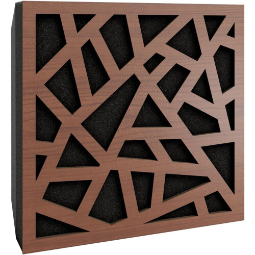 (Nut) 8 Pack - Small Acoustic Panel | Decorative Sound Absorbing Wall Panel "SKYROSS-Mini" 25x25x3 cm | Absorption & Diffusion 2
