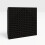 (Black) 8 Pack - Small Acoustic Panel | Decorative Sound Absorbing Wall Panel "WILDS-Mini" 25x25x3 cm | Absorption & Diffusion 3