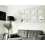 6x White Square Diamond Frame Wall Art Mirror 40Cm 3