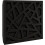 (Black) 8 Pack - Small Acoustic Panel | Decorative Sound Absorbing Wall Panel "SKYROSS-Mini" 25x25x3 cm | Absorption & Diffusion 3