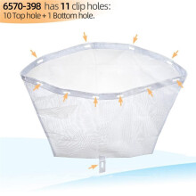 Lot de 2 Sacs Filtrants 6570-398 pour Baignoire Balnéo - Écumoire de pour Surface en Maille pour Spas Séries J-300 (2014+), J-400 (2012+) et J-500