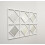 9x White Square Diamond Frame Wall Art Mirror 40Cm 5