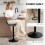 Set of 2 Leathaire Tub Bar Stools -  Charcoal Grey 6