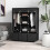HOMCOM Foldable Fabric Wardrobe – Black, 5 Shelves 2