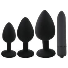 Small Size Beginner Anales Set Butt Pugs Anales Toys Soft Silicone Smooth Massage Tool for Women Men Couples, Anales Trainer Kit Beads Anales Set Body