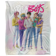 K-Pop Demon Hunters - Saja Boys Silky Touch Super Soft Throw Blanket 152 X 127 cm, White