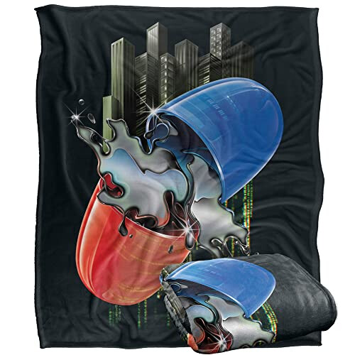 The Matrix Pill Silky Touch Super Soft Throw Blanket 152 X 127 cm, White 1