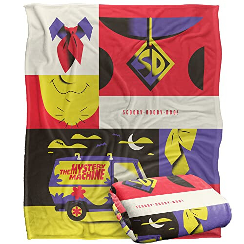 Scooby-Doo Icons Silky Touch Super Soft Throw Blanket 152 X 127 cm, White 1