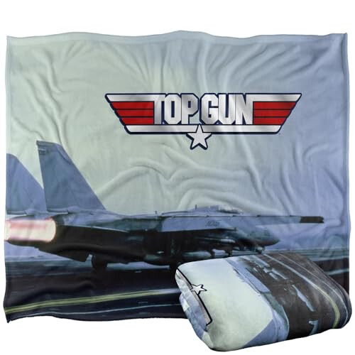 Top Gun Take Off Silky Touch Super Soft Throw Blanket 152 X 127 cm, White 1