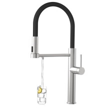 Tohlar 3 Way Kitchen Tap,Brushed Nickel Sink Tap Mixer with Drinking Faucet