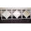 12 White Square Diamond Frame Wall Art Mirror 40Cm 5