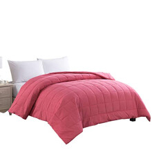 Cotton Loft Messy Washed Cotton Bed Blanket, Twin, Red