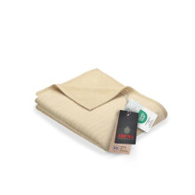 Ibena Fano Cuddly Blanket 150 x 200 cm - Blanket Wool White Cream, Great Reversible Blanket Made Cotton Blend, Cuddly Soft and Pleasantly Warm