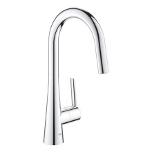 GROHE 32226003 Zedra Single-Handle Kitchen Faucet, Starlight Chrome