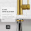 Tohlar Gold Kitchen Tap with Pull Out Sprayer, 2 Modes Spray 4