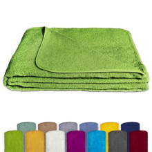 KiGATEX Terry Towelling Blanket, Lemon, 150 x 200 cm, 100% Cotton, Oeko-TexÂ