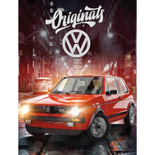 Large VW Volkswagen Fleece Blanket Golf GTI Red 130 cm x 170 cm Oldtimer Race Wörthsee Car Blanket Cuddly Blanket Bedspread Cuddly Blanket Fleece