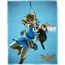 The Legend of Zelda Arrow Blue 160 x 200 cm Super Soft Flannel Blanket Cuddly Blanket Sofa Blanket Coral Fleece Blanket Hyrule Triforce Links