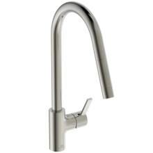 Ideal Standard â“ Gusto Kitchen tap, High spout with Round Design, with Pull-Out Spray, 360Â Swivel spout, Easy to Install with EasyFix+ Fixation,