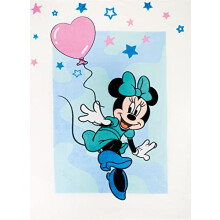Large Minnie Mouse Blanket Blue 130 x 170 cm Super Soft Coral Fleece Blanket Micro Fleece Blanket Sofa Blanket Heart Gril Girls Minnie Mouse Disney