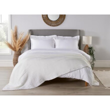 Diana Cowpe White Cellular Blanket Single Bed/Adult Size Cellular Blanket Large | Single Bed Blanket 180 x 230cm (White)