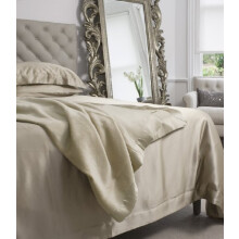 Jasmine Silk Pure 100% Mulberry Silk Blanket Taupe (King/Superking)