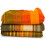 Tumia LAC Super soft blanket/throw Single Bed Size. Orange. 2