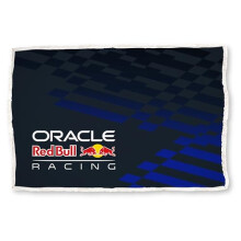 Oracle Red Bull Racing Officially Licensed Fleece Blanket | Gradient Design With Sherpa Reverse | Formula One Super Soft Warm Throw | Perfect For
