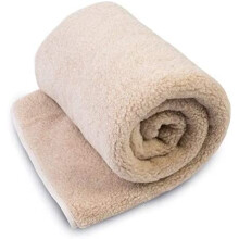 Merino Wool PURE KING BLANKET/Wool BED THROW 250x200cm WOOLMARK NEW ! BEIGE BLANKET SUPER KING SIZE Bed Cover Sofa PERFECT FOR GIFT !