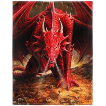 YISUMEI - Soft Fleece Blanket - Creative Red Fire Dragon,150 x 200 cm Throw Suitable for Bed or Sofa