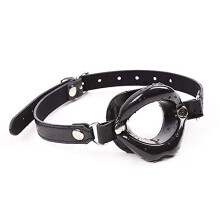 Yoga Sport PU Leather Mouthpiece with O-Opener in Black