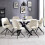 Bradley White Marble Dining Table 10