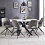 Bradley White Marble Dining Table 11