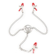 GAOSJX Three-headed red clip with chain easy to use long lasting durable waterproof