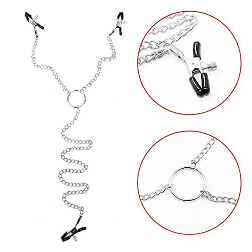 GAOSJX Three-headed red clip with chain easy to use long lasting durable waterproof 2