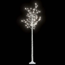 (cold white, 1.8 m) vidaXL Christmas Tree 156 LEDs Warm White Willow Indoor Outdoor Xmas Decor