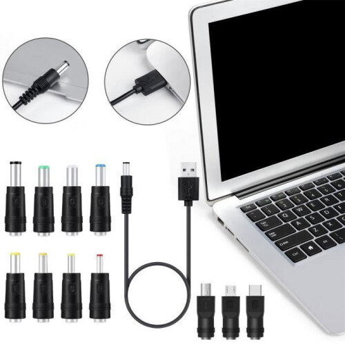 Καλώδιο τροφοδοσίας USB σε DC 5V γενικής χρήσης με 11 υποδοχές για κάμερα, tablet, υ 2