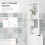 (White, Engineered Wood) Slim White Bathroom Cabinet with Drawers 6