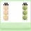 2pcs PVC ball storage bottle, practical tennis ball holder 1