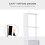 (Multicolor, Engineered Wood) Tall Freestanding Bathroom Cabinet, White & Grey 6