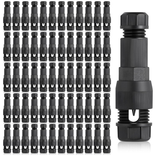 60xLow Voltage Replacement Landscape Light Cable Connector 12-20Gauge Wire Connectors for Landscape Lighting Path Lights