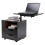 Rotating Bedside Table Multi-functional Bookshelf 4
