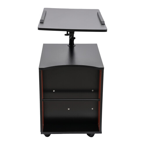 Rotating Bedside Table Multi-functional Bookshelf 2