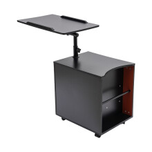 Rotating Bedside Table Multi-functional Bookshelf