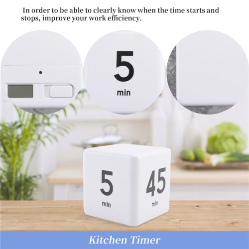 Timer Kitchen Timer  Management Timer for Gravity Sensor Flip for  Management and Countdown 25-5-45-15 Minutes 1