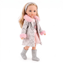 (Emma (Long Coat)) BiBi Doll Baby Doll Girl with Long Styling Hair American Style Fashion Dolls 15"
