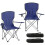 Outsunny 2-Pack Folding Camping Chairs, Dark Blue 1