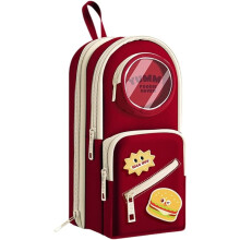 Clear Korean Pencil Case Slim Large Capacity Standing Pen Pouch Multifunctional Storage Bag for Students Kids Girls Boys