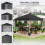 3m Metal Frame Gazebo with 2 Sidewalls & Bag 4