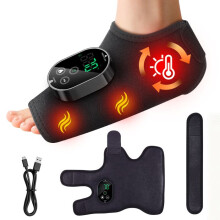 3-in-1 voetmassageapparaat - Met 3 standen en 6 warmteniveaus - Draadloze enkelmassage - Oplaadbaar via USB